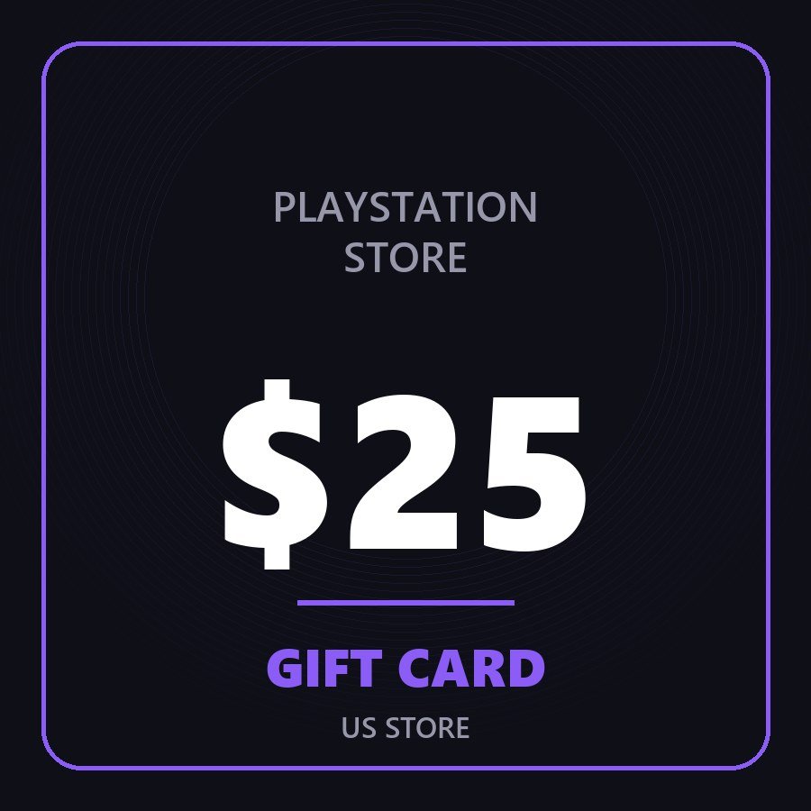 $25 PlayStation Store Gift Card